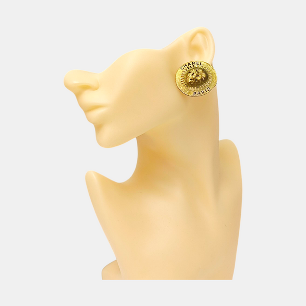 Metal Gold Clip On Earrings
