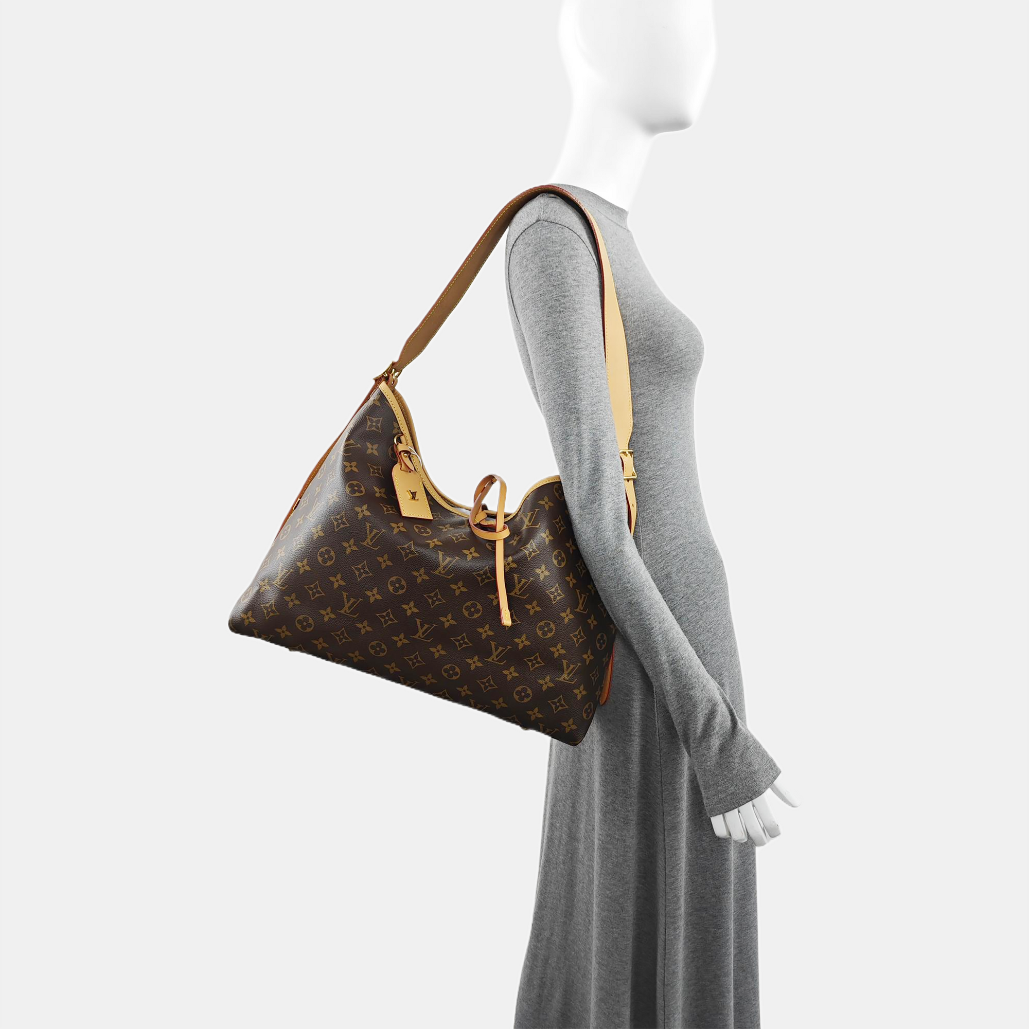 CARRYALL MM Monogram Coated Canvas Brown