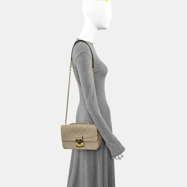 MARCEAU Monogram Calfskin Gray
