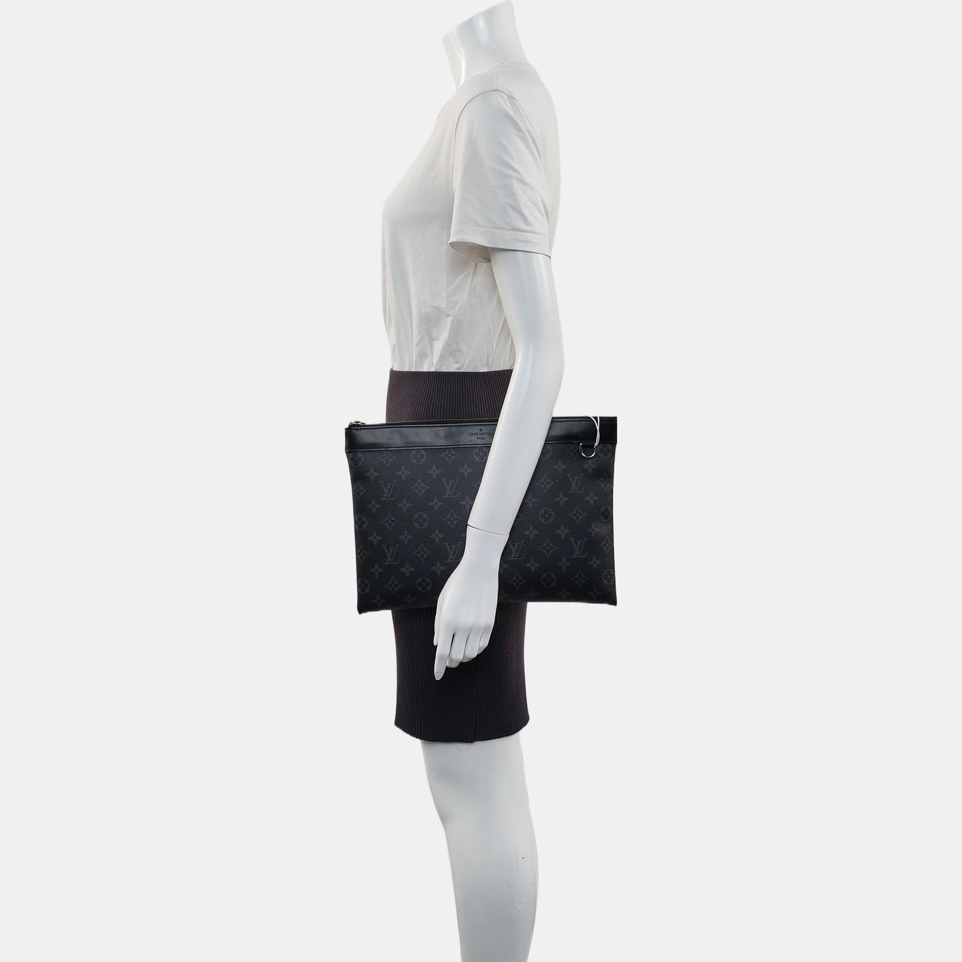 DISCOVERY Monogram Coated Canvas Gray