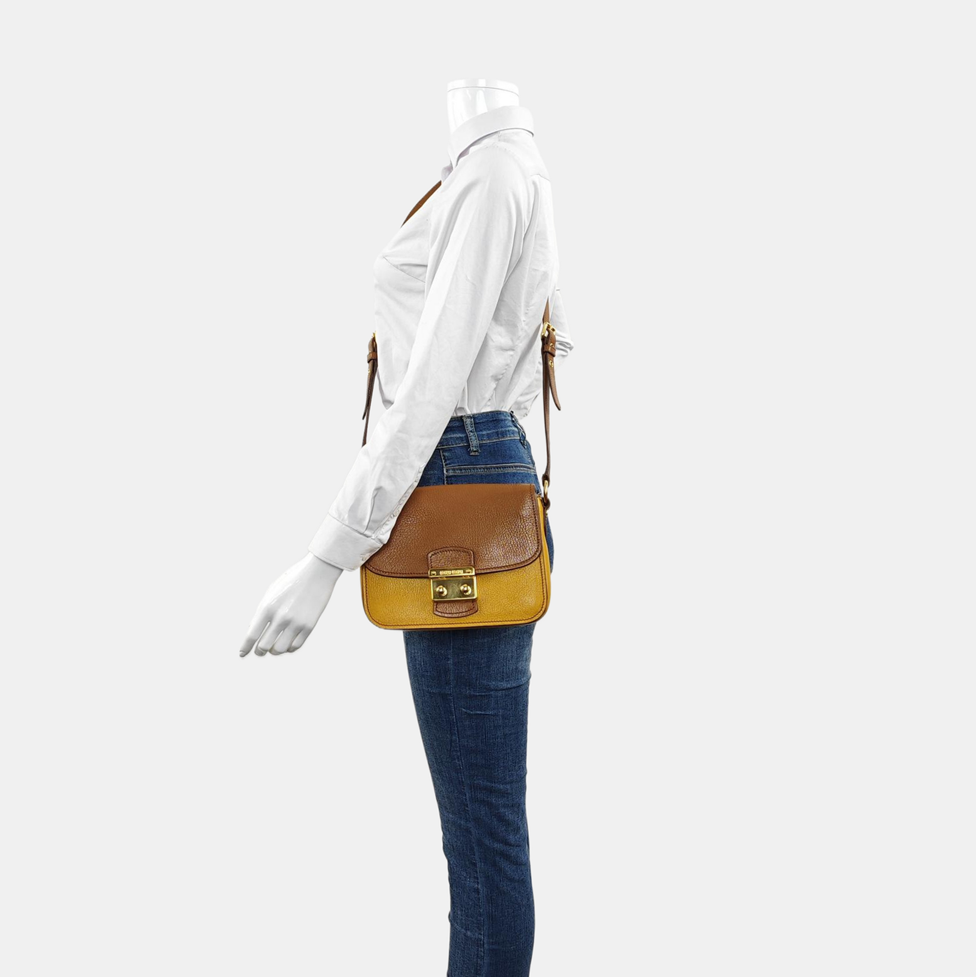 Calfskin Crossbody Bag Multicolor