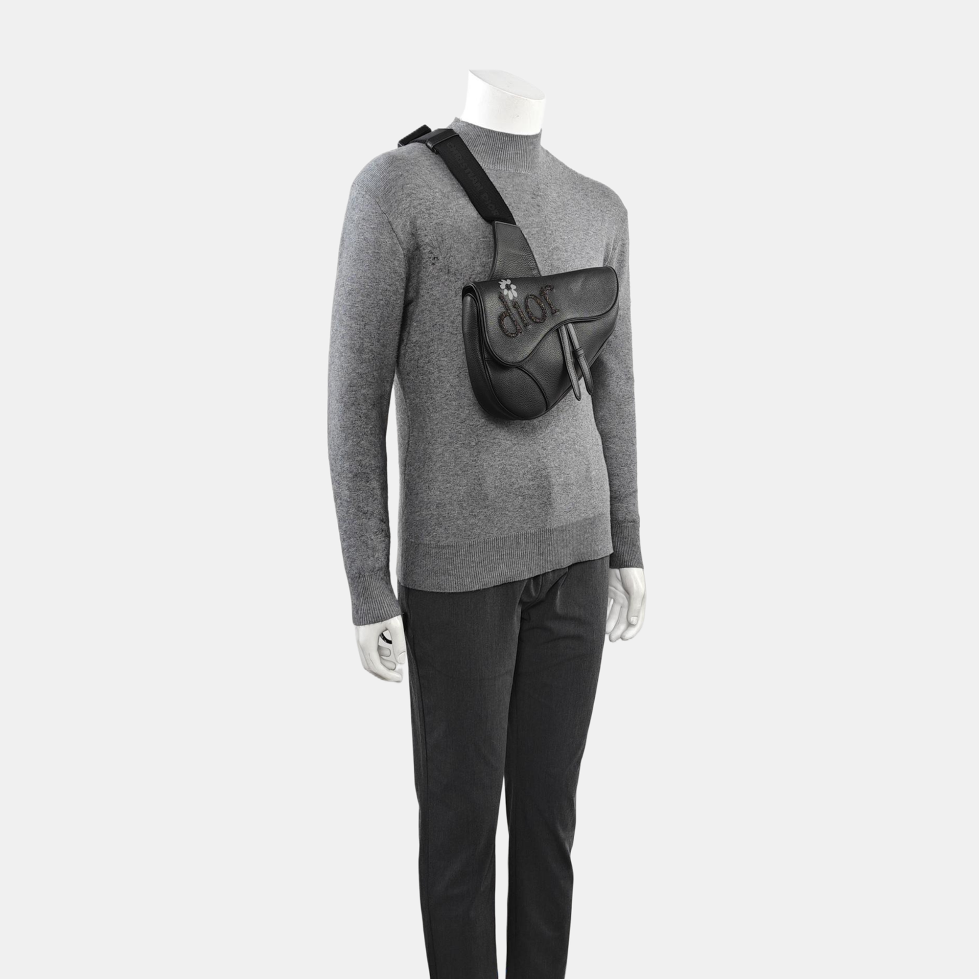 Dior By Erl Medium Calfskin Black