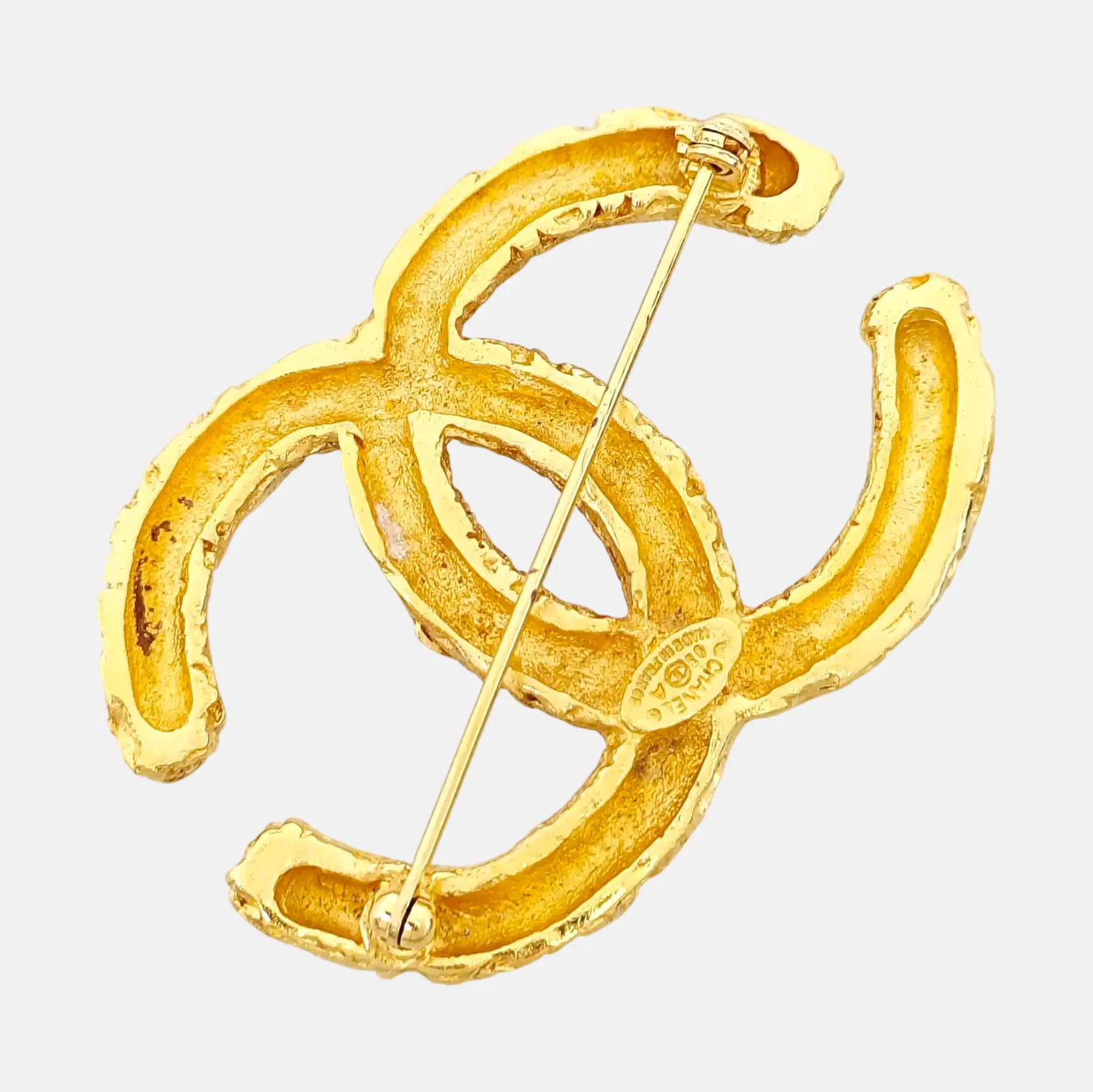 Metal Gold Brooch