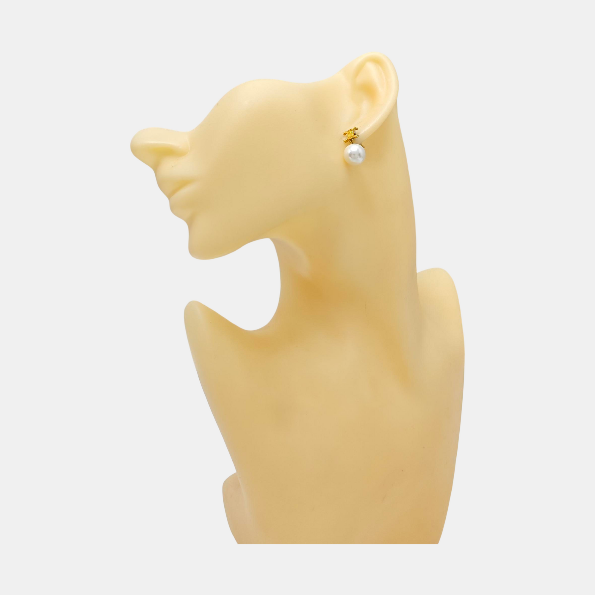 Metal Gold Stud Earrings