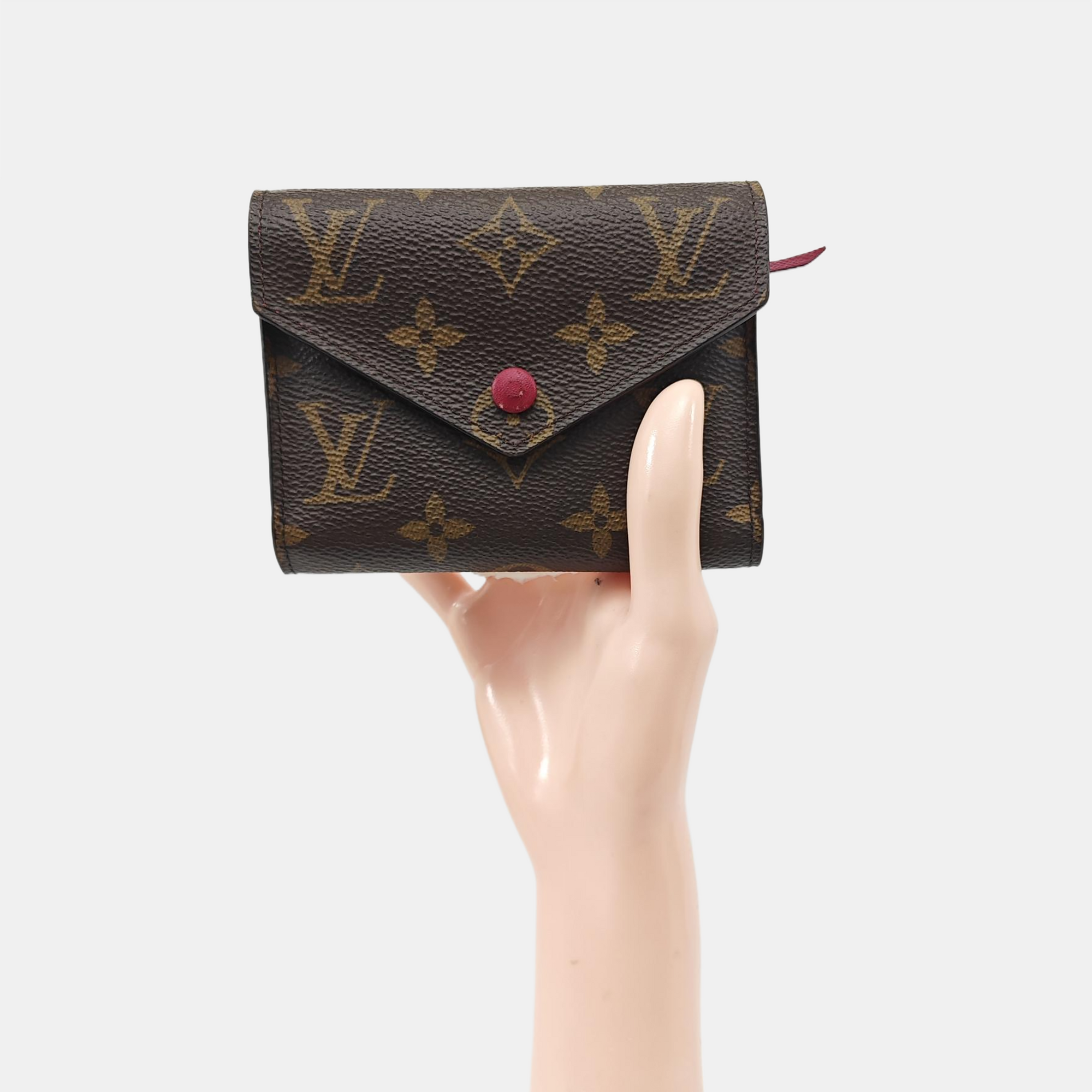 VICTORINE Monogram Coated Canvas Brown Wallet