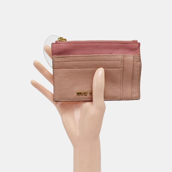 Leather Coin Purse Pink