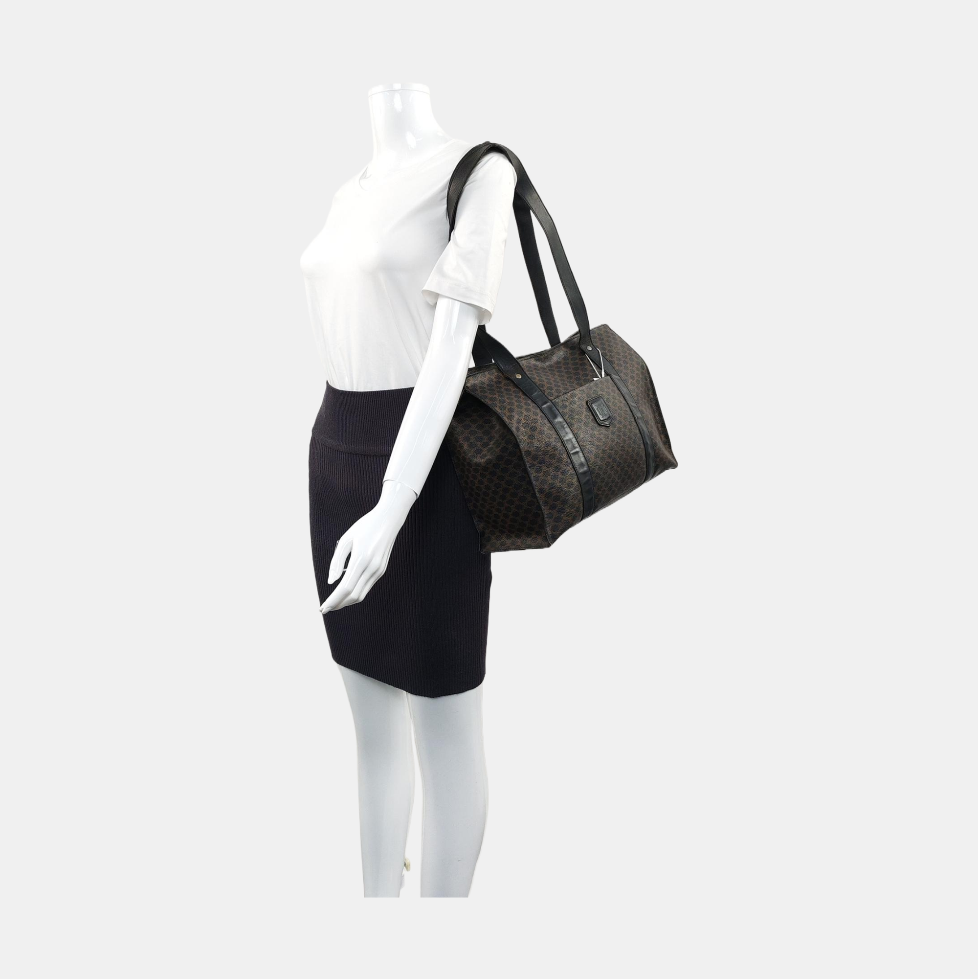 MACADAM SHOPPING BAG Coated Canvas Black