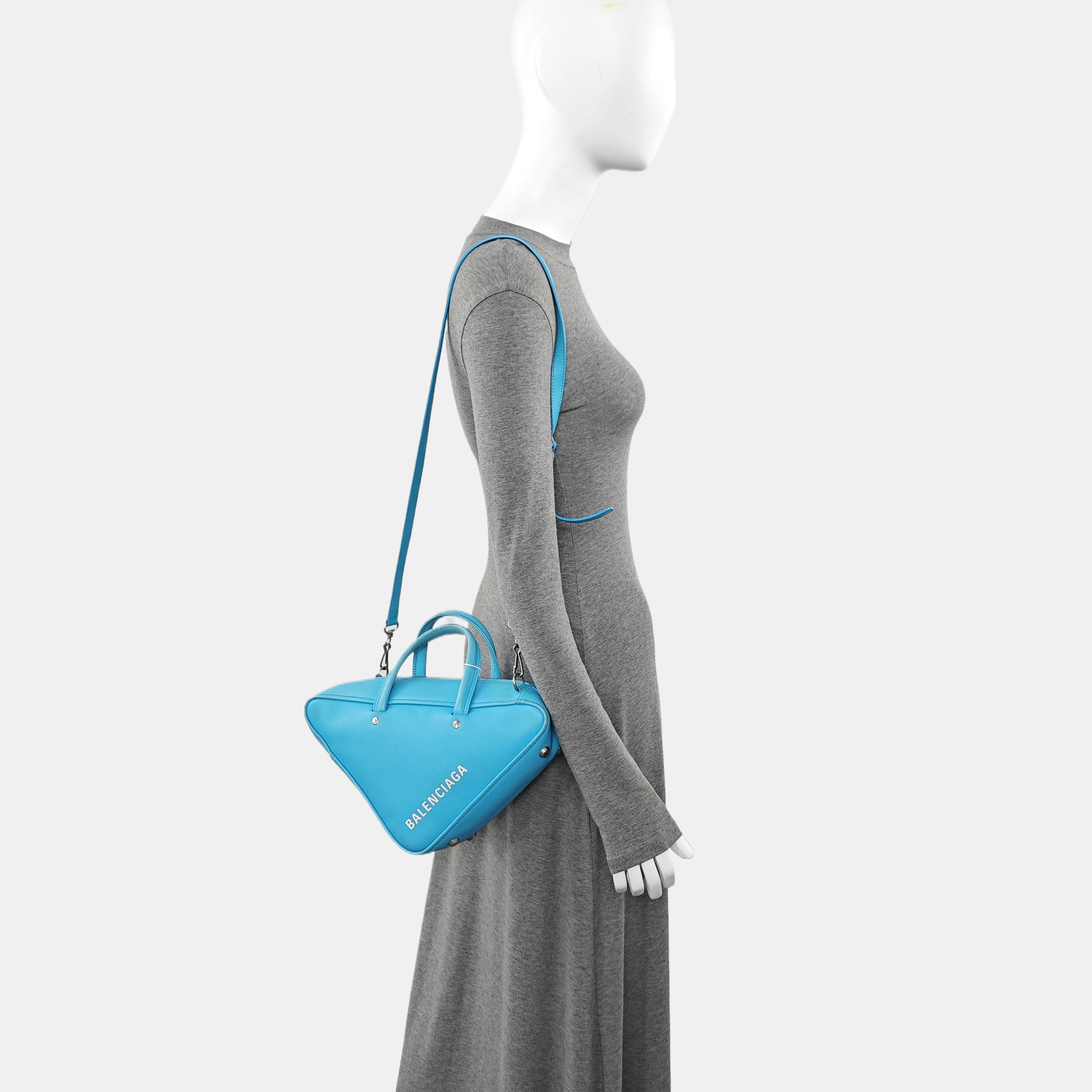 Triangle Calfskin Blue