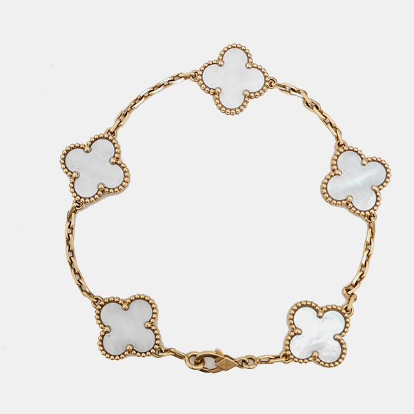 Vintage Alhambra 18k Gold Bracelet