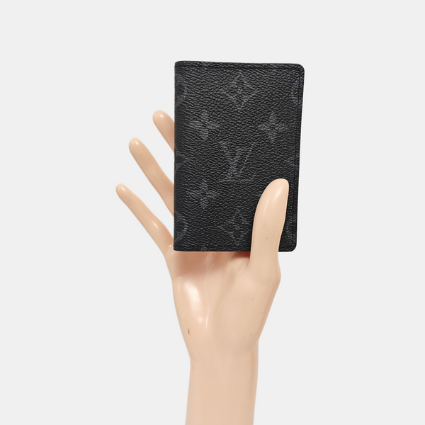 Monogram Coated Canvas Wallet Mini Black