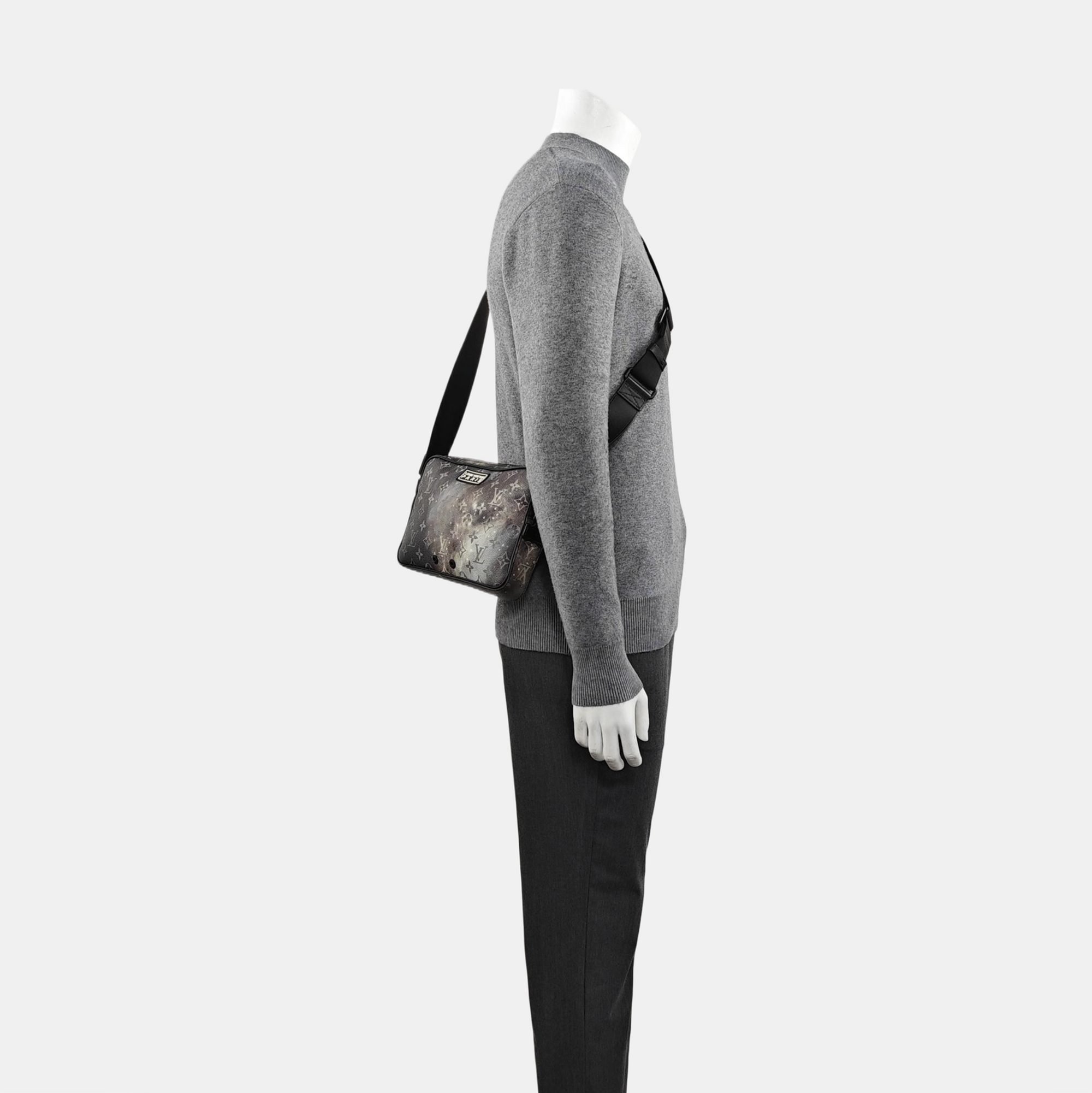 ALPHA Monogram Coated Canvas Gray