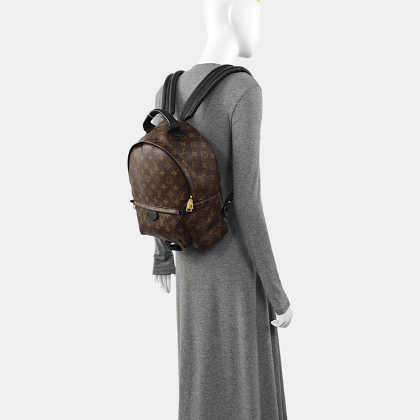 Monogram Coated Canvas Backpack Brown