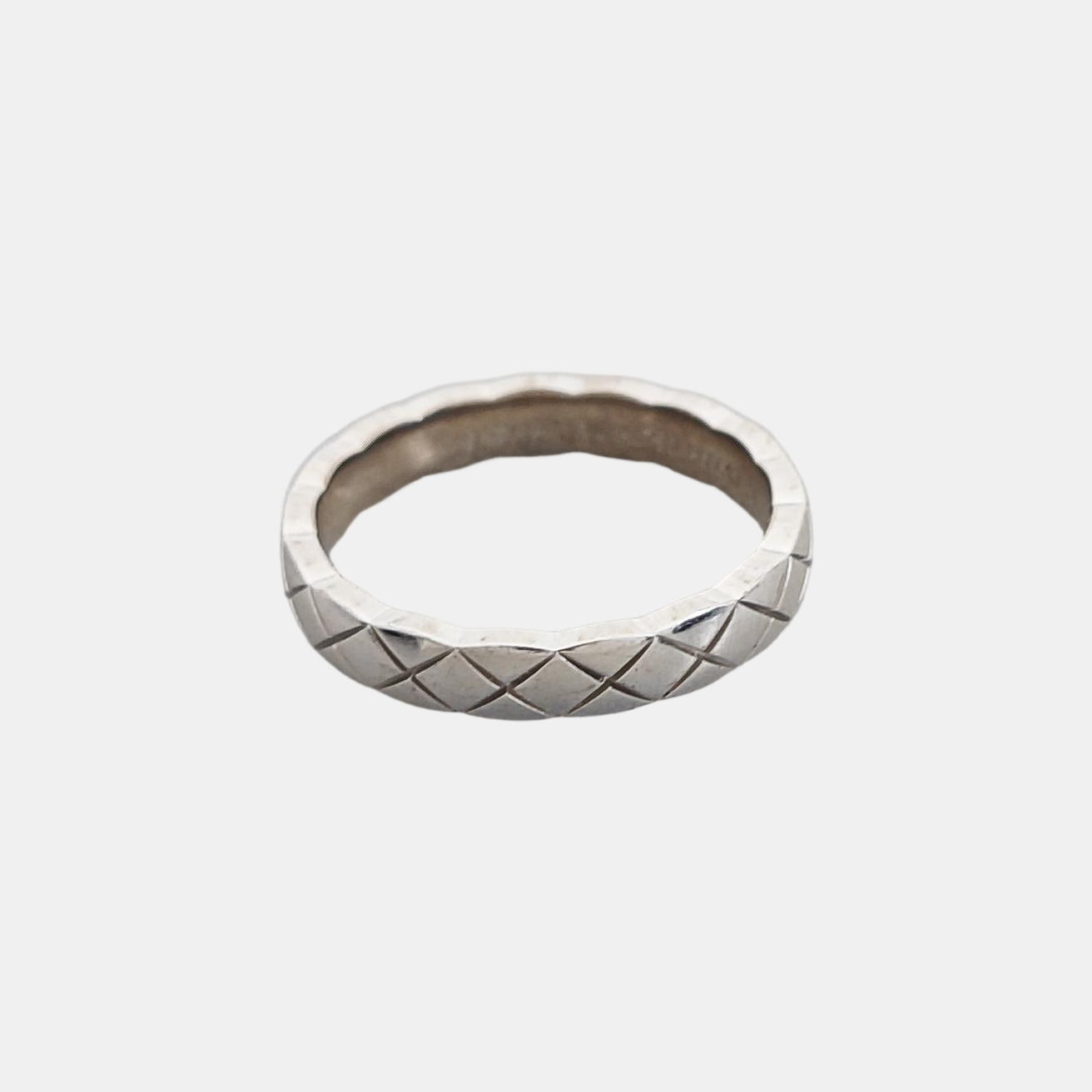 COCOCRUSH 18k White Gold Silver Ring EU 50