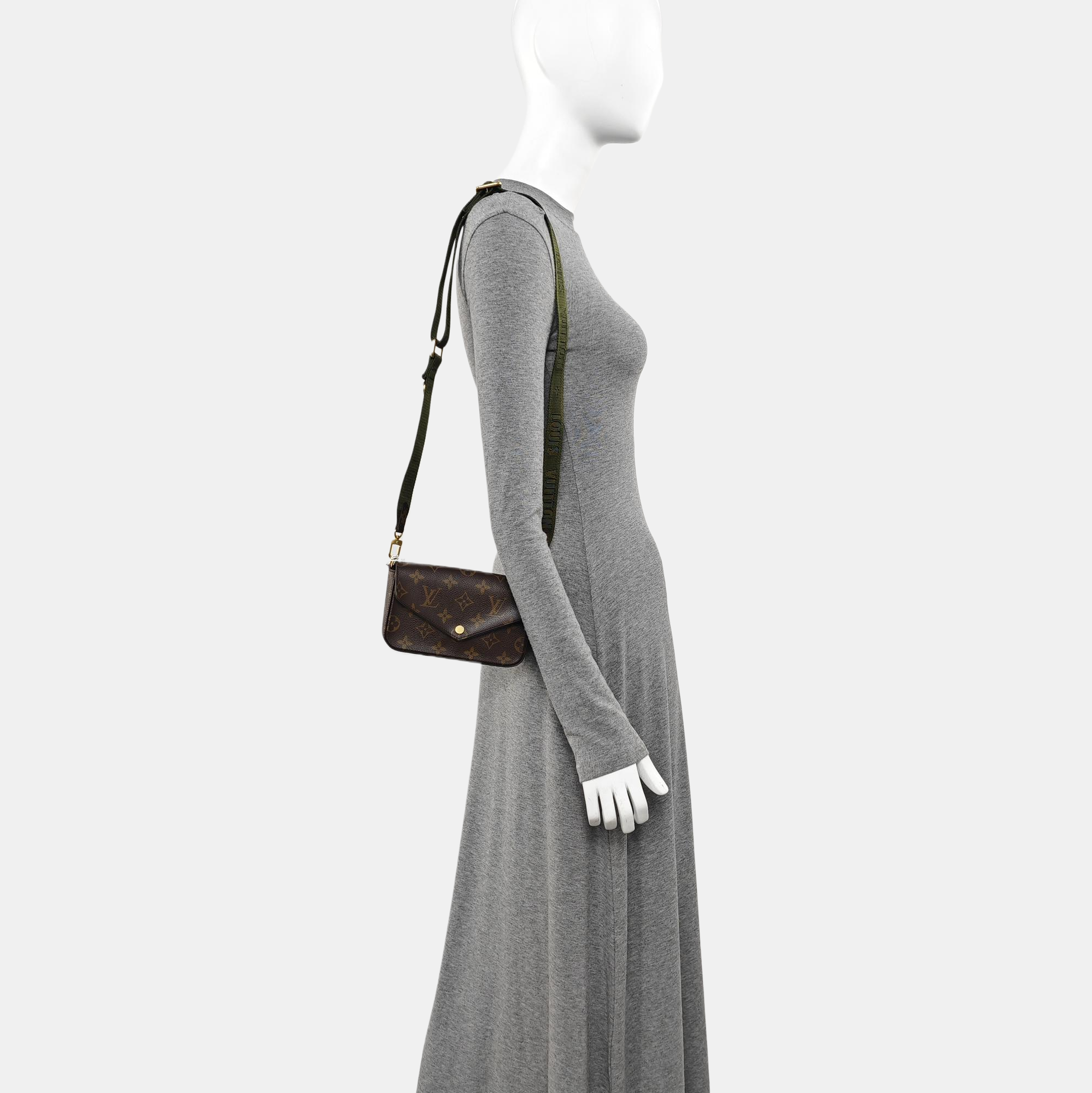 FÉLICIE Monogram Coated Canvas Brown