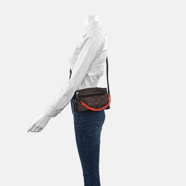 SOFT TRUNK Mini Monogram Coated Canvas Brown