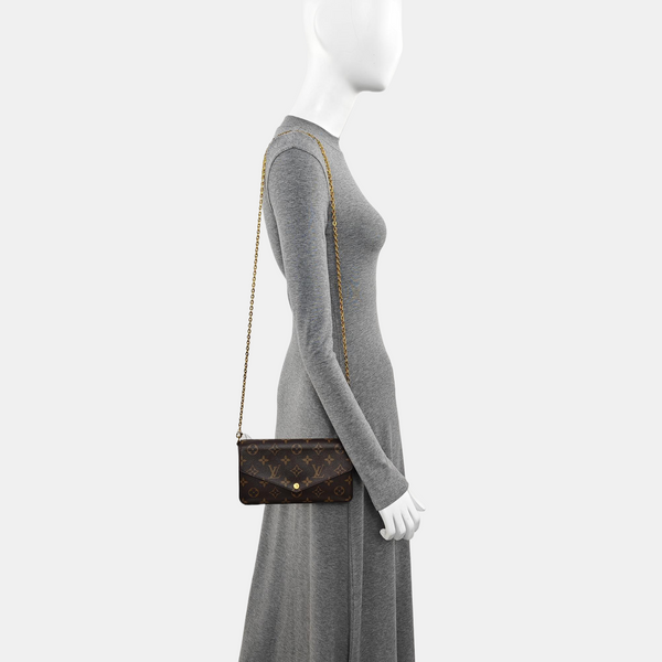 FÉLICIE Monogram Coated Canvas Brown