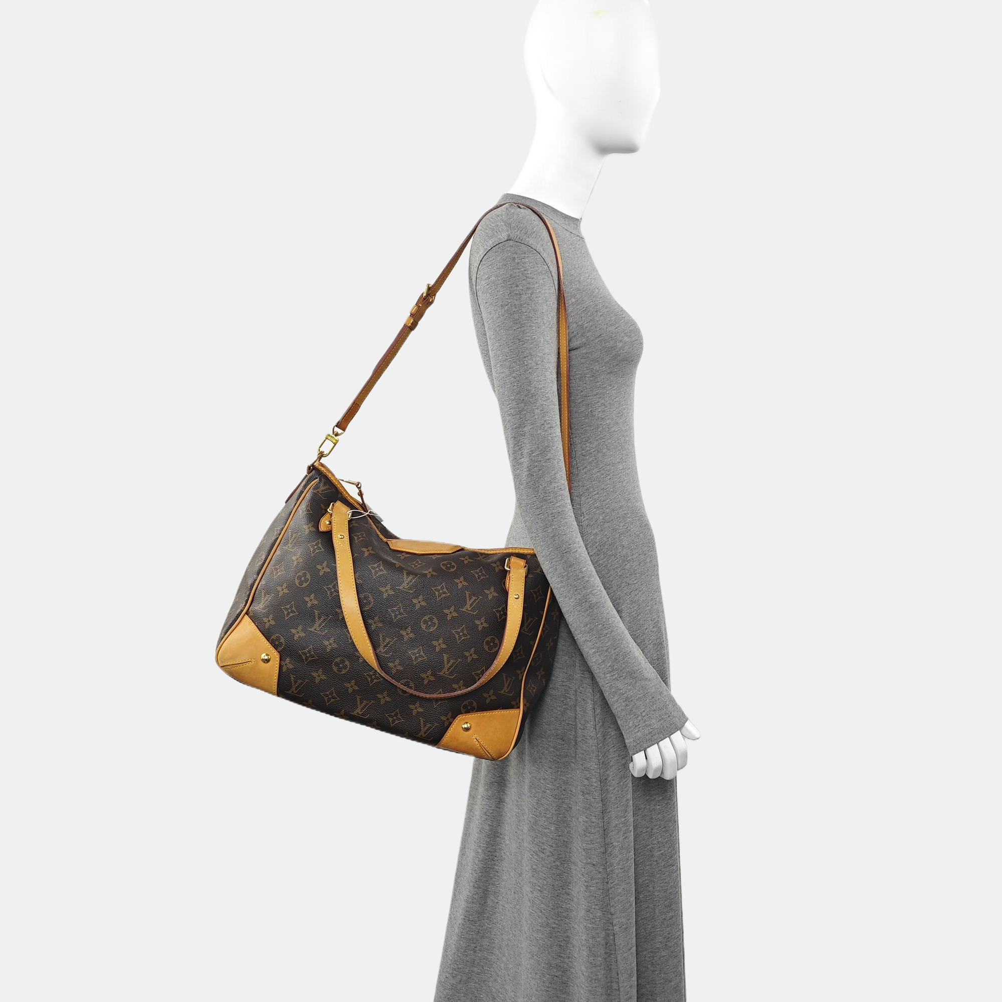 ESTRELA GM Monogram Coated Canvas Brown