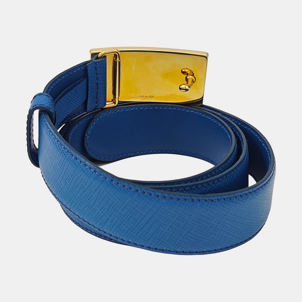 Leather Belt Blue