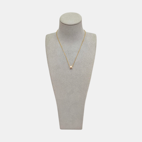 Pop H Metal Rose Gold Necklace