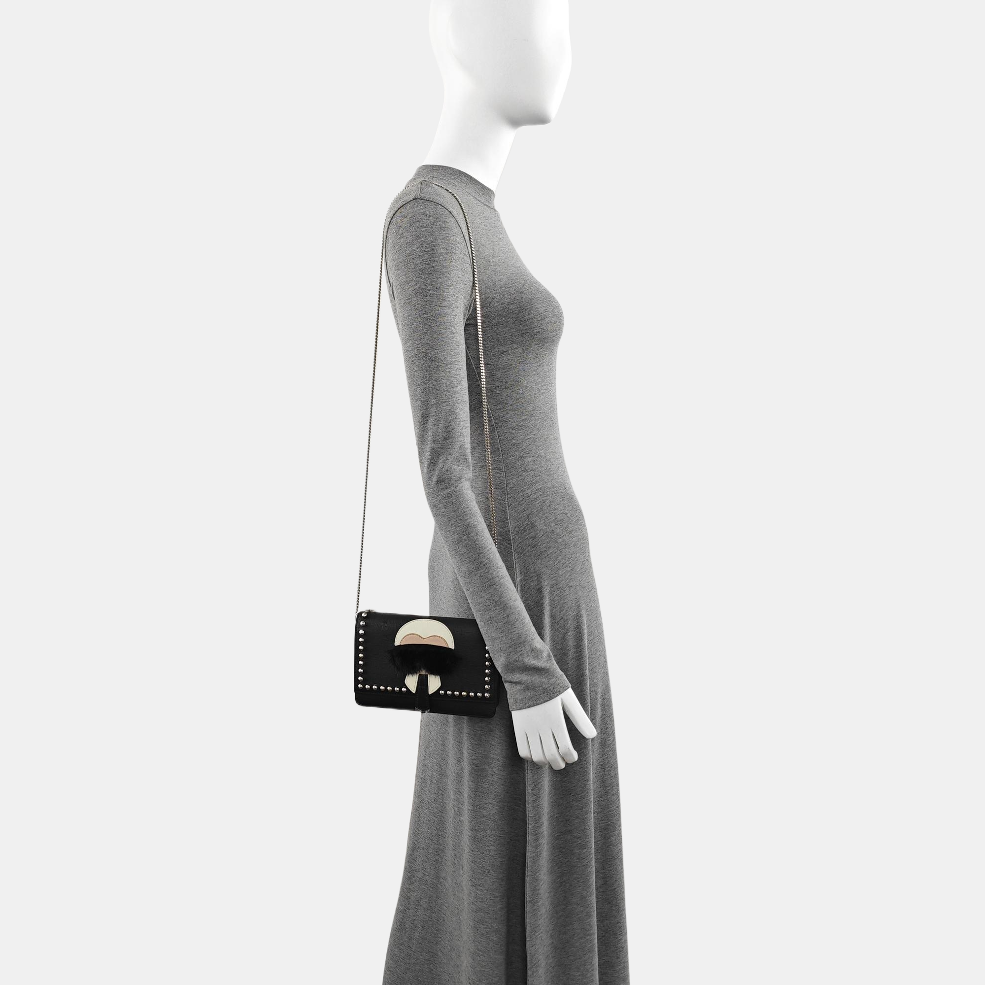 Authenticated pre-owned  Karlito Calfskin Black - Shoulder Bag at Looply
