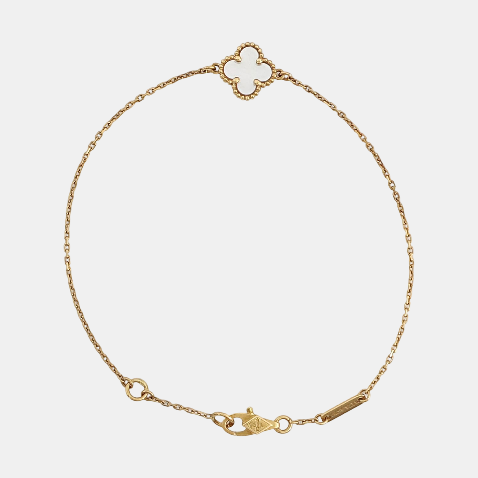 Sweet Alhambra 18k Gold Bracelet