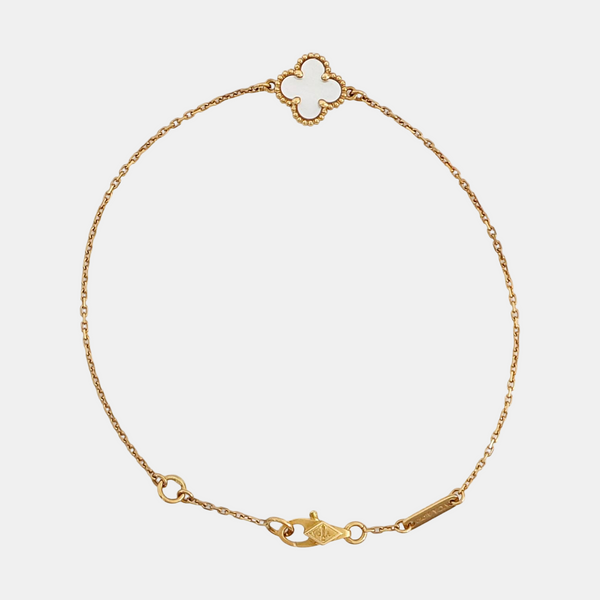 Sweet Alhambra 18k Gold Bracelet