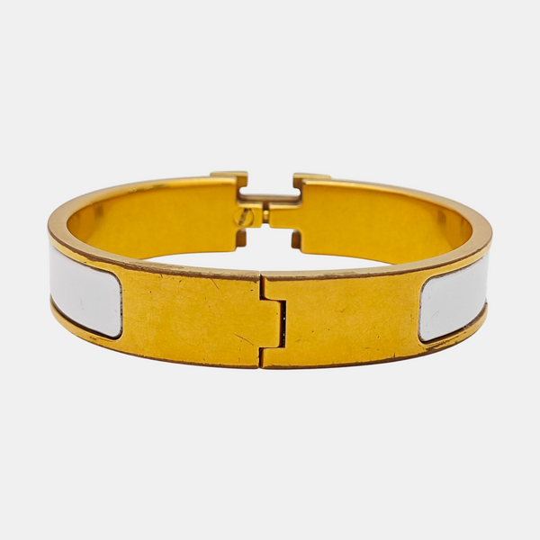 Clic H Metal Gold Bangle