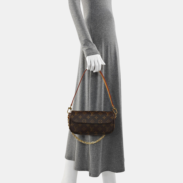 IVY Monogram Coated Canvas Brown