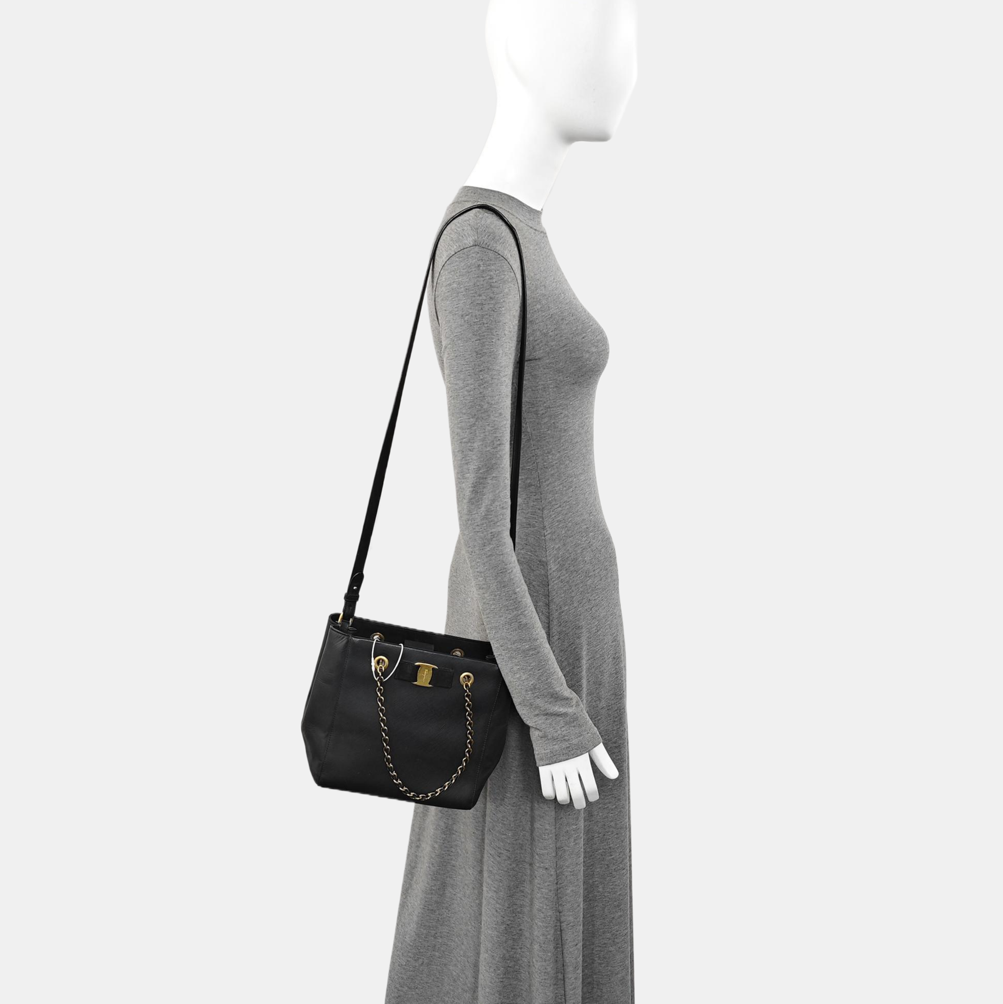 Calfskin Tote Bag Black