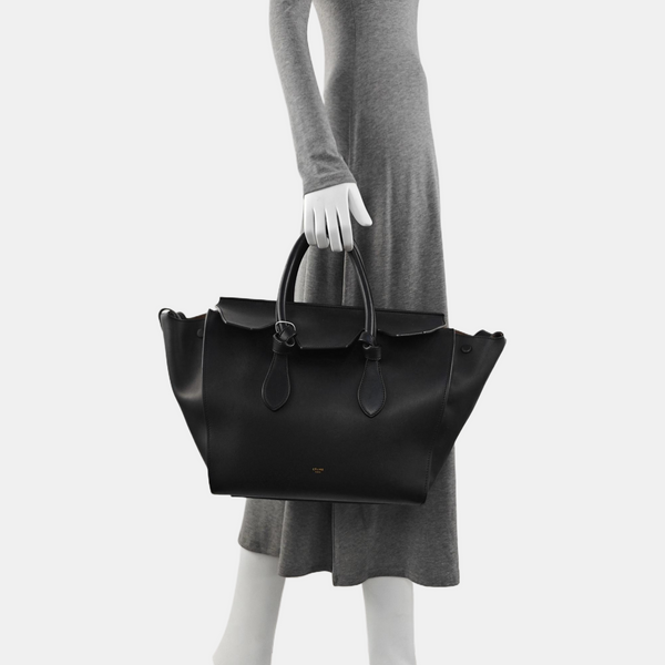 TIE Small Calfskin Black