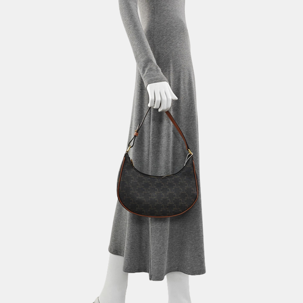 Authenticated pre-owned  AVA Coated Canvas Brown - Top Handle Bag at Looply