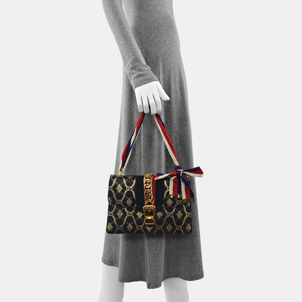Sylvie Small Calfskin Blue