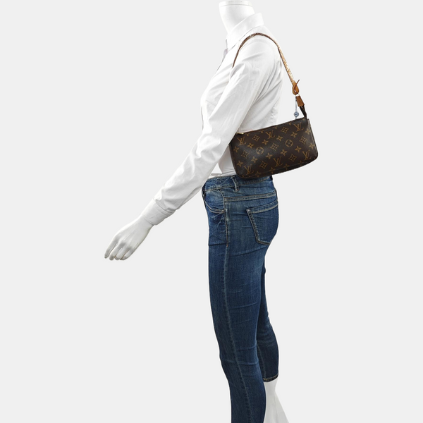 ACCESSOIRES GM Monogram Coated Canvas Brown
