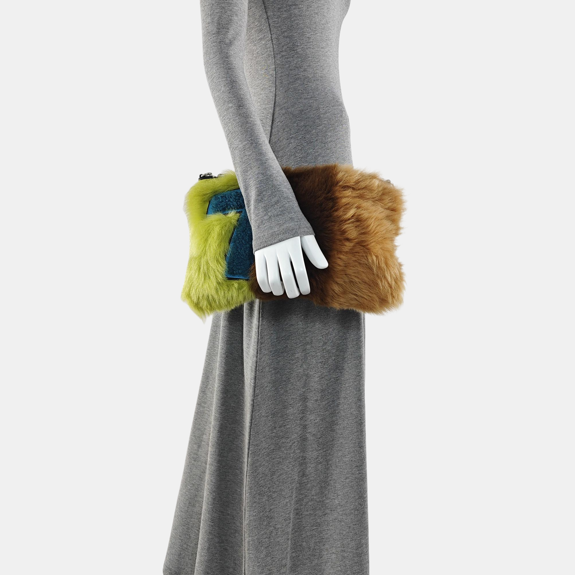 Fur Clutch Multicolor