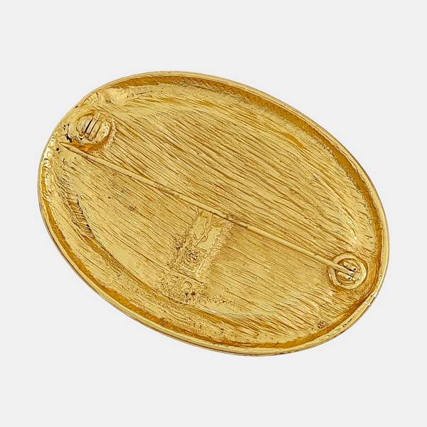 Metal Gold Brooch