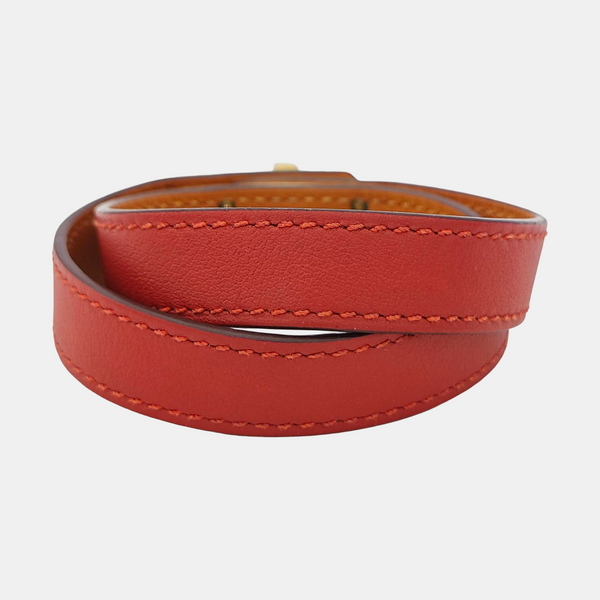 Kelly Leather Red Bracelet