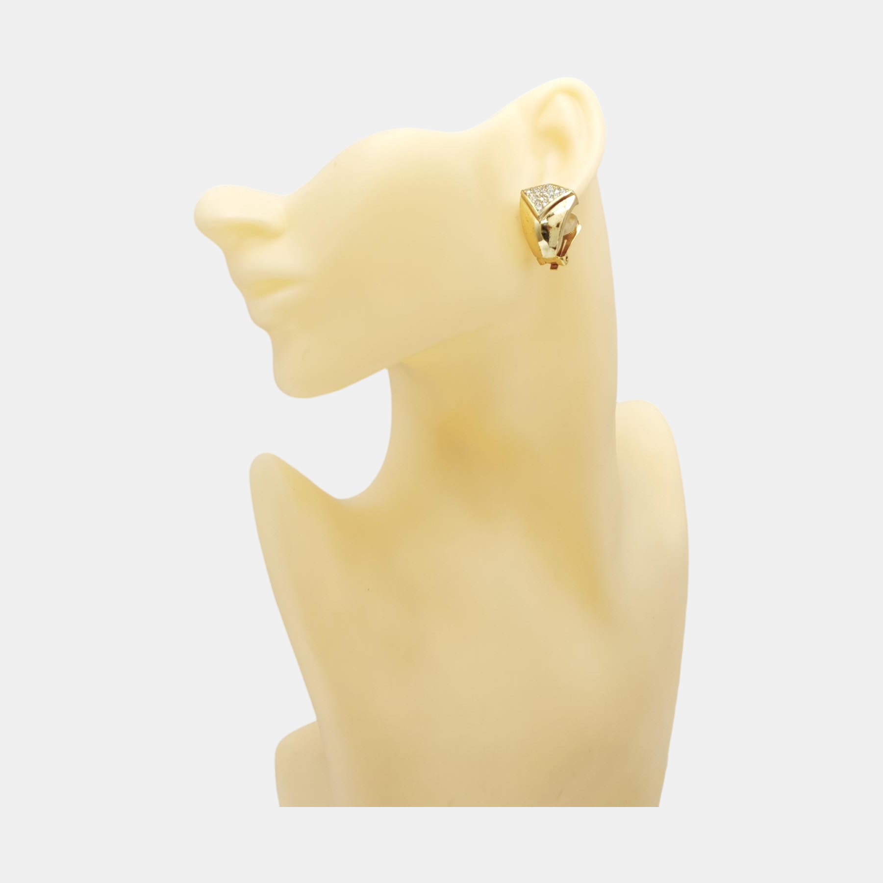 Metal Gold Clip On Earrings