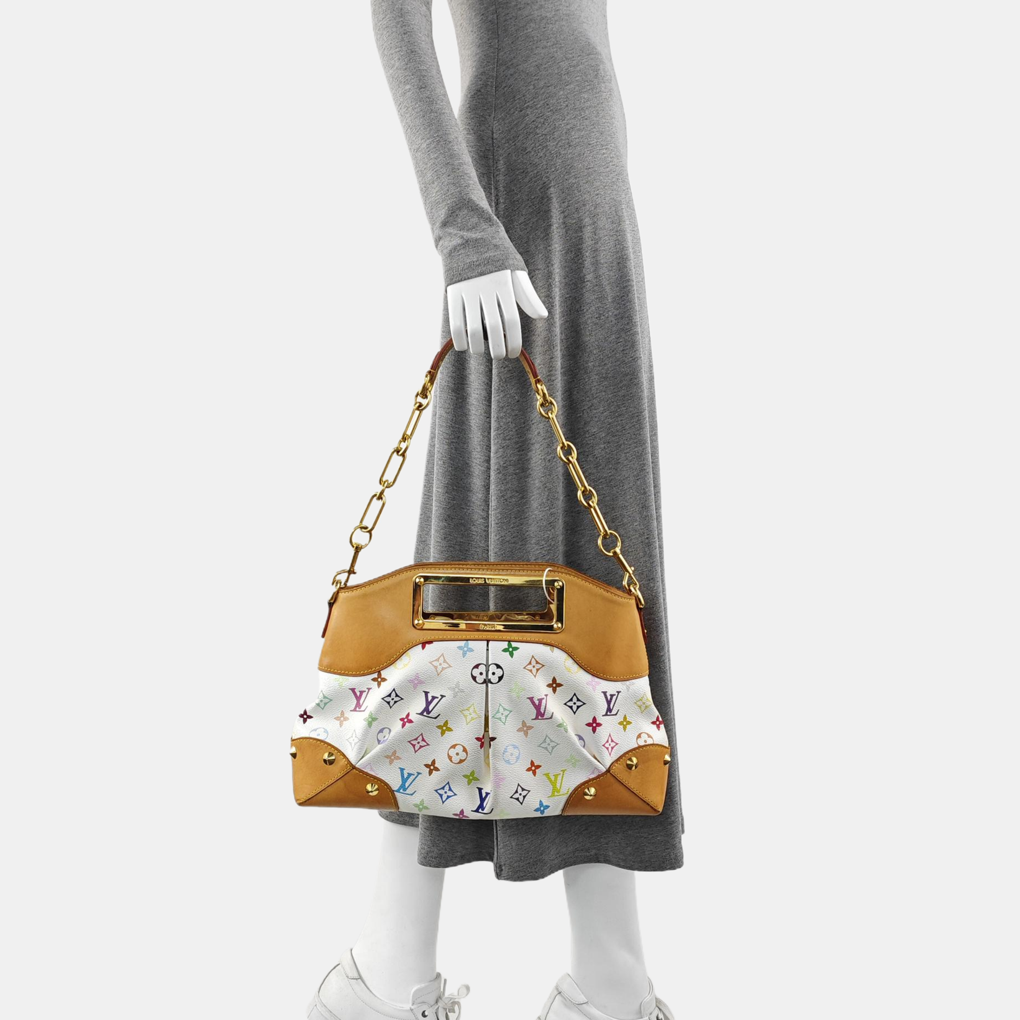 LV × TM JUDY MM Monogram Coated Canvas White