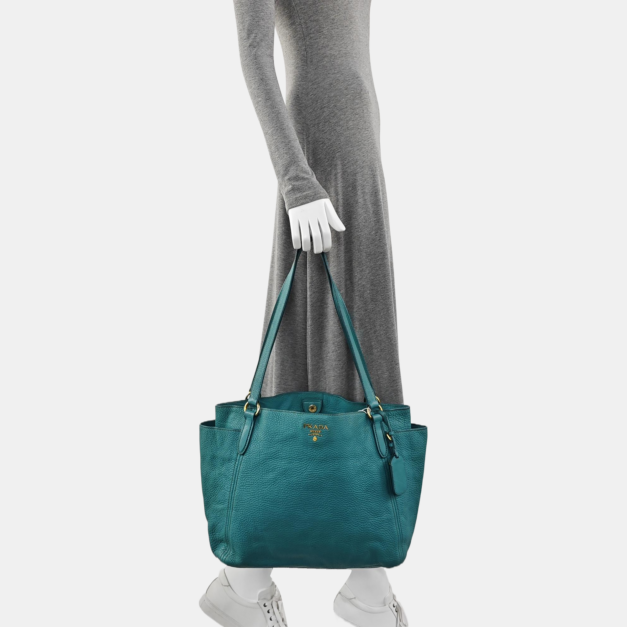 Calfskin Tote Bag Blue