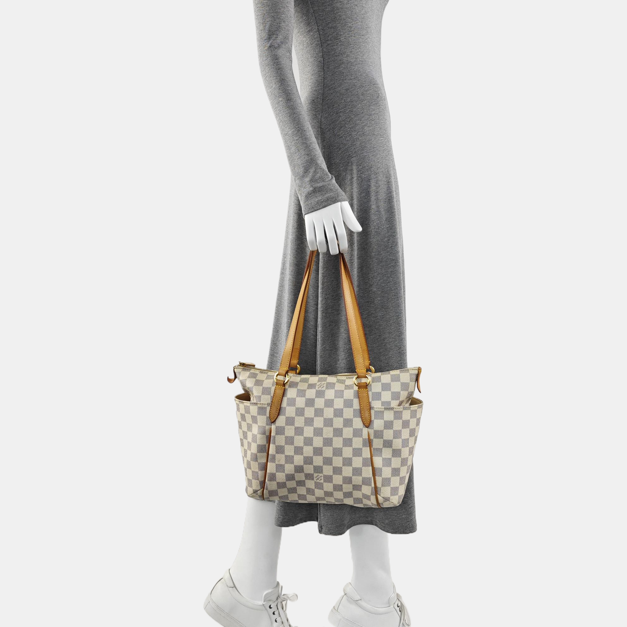 TOTALMENTE Lona revestida Damier Azur Blanca