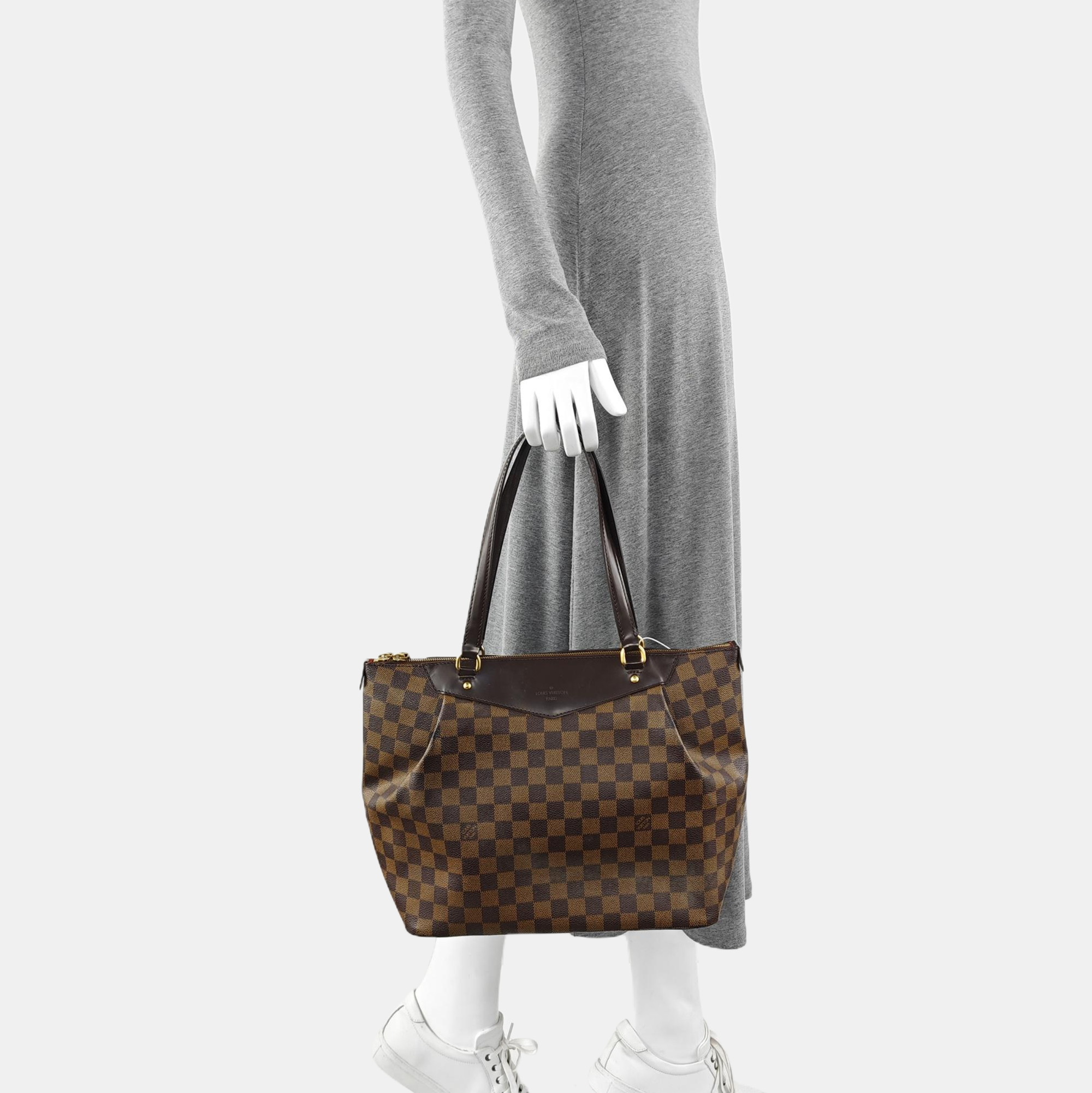 WESTMINSTER GM Damier Ebene Coated Canvas Brown