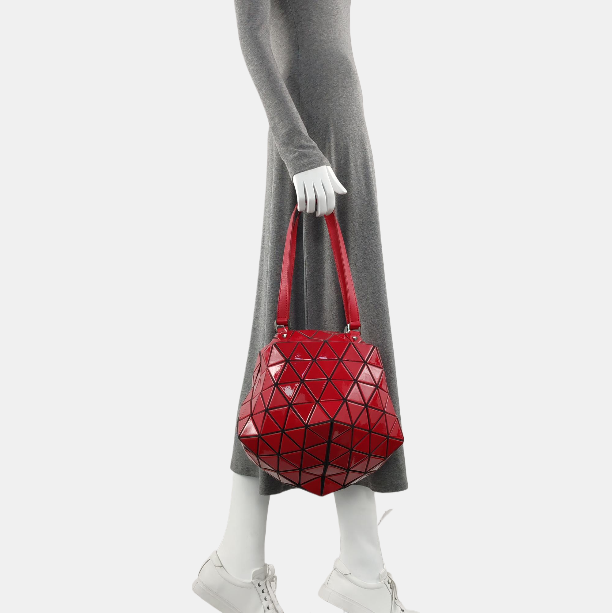 Special Material Shoulder Bag Red