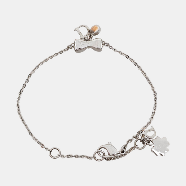 Bow Metal Silver Bracelet