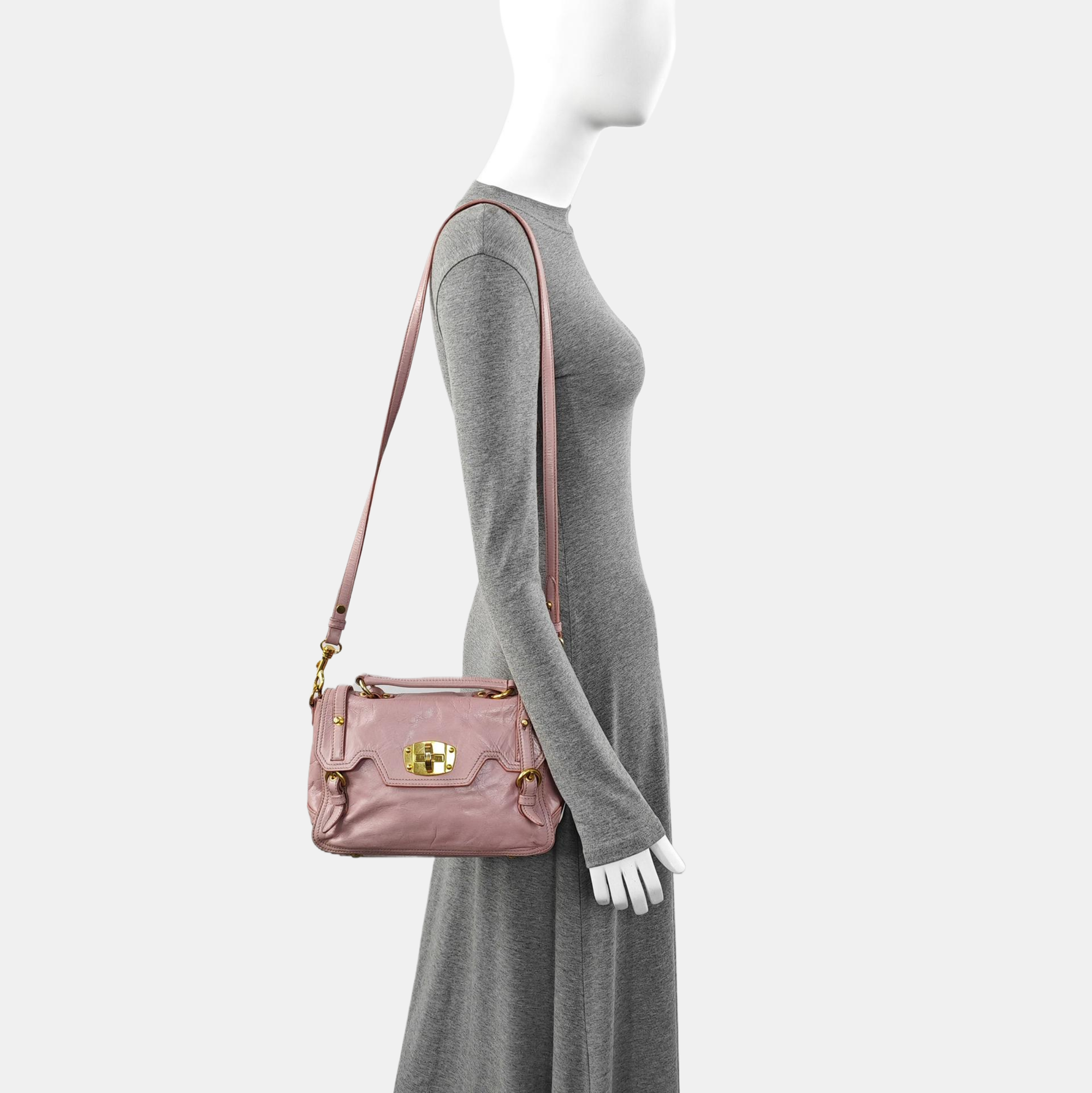 Bow Calfskin Pink