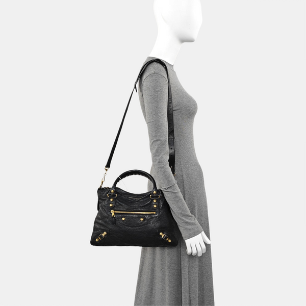 Classic City Small Lambskin Black