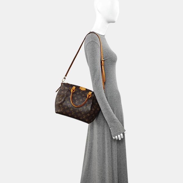 TURENNE Monogram Coated Canvas Brown