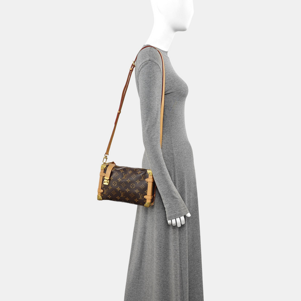 SIDE TRUNK MM Monogram Coated Canvas Brown