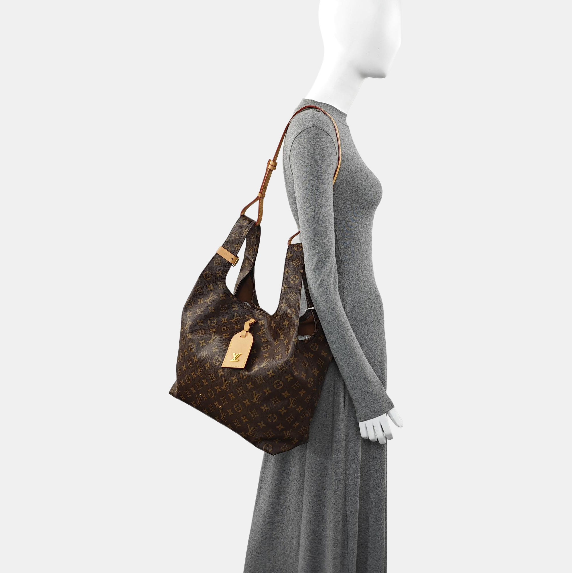 ATLANTIS Monogram Coated Canvas Brown