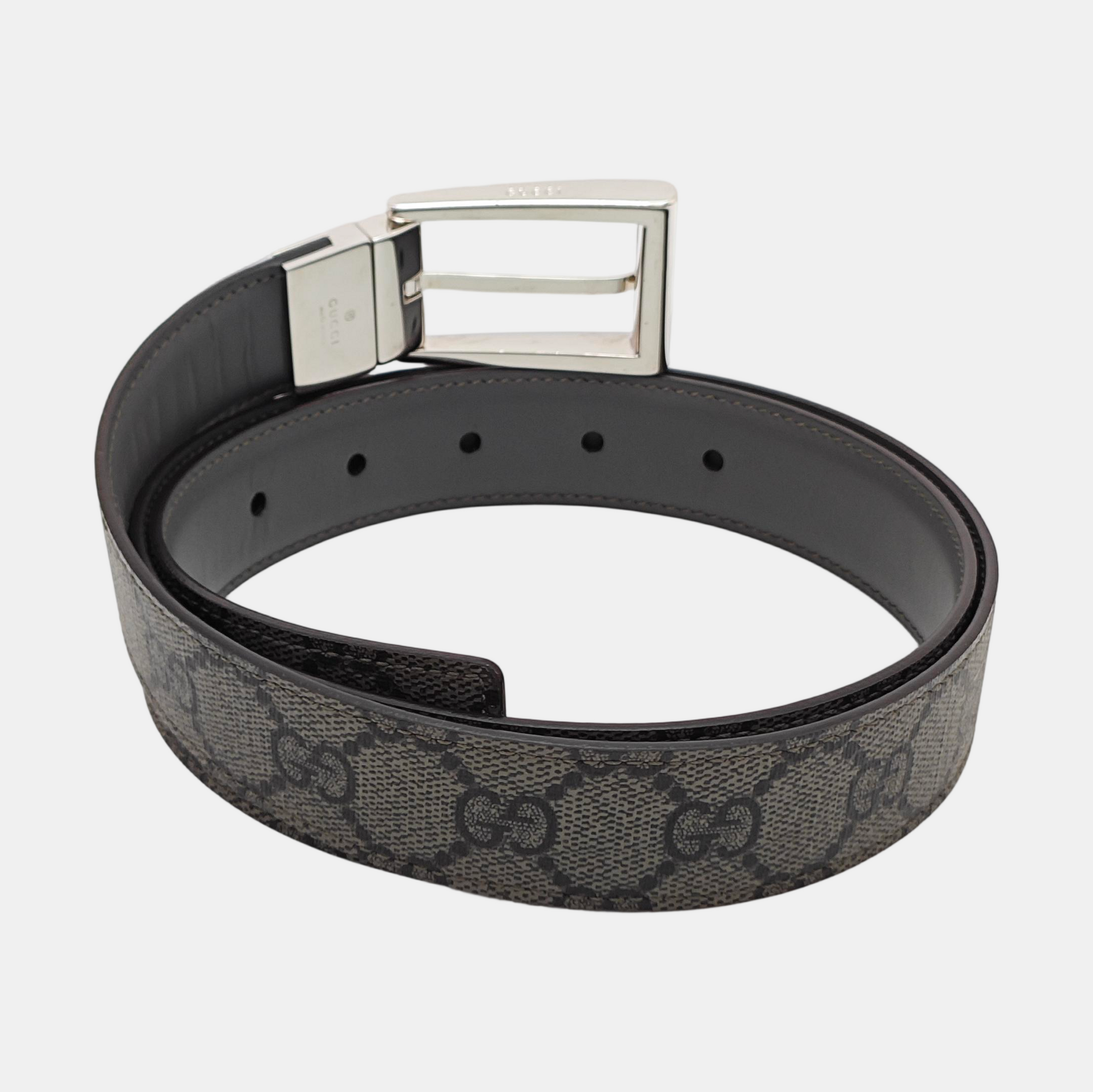Leather Belt Gray