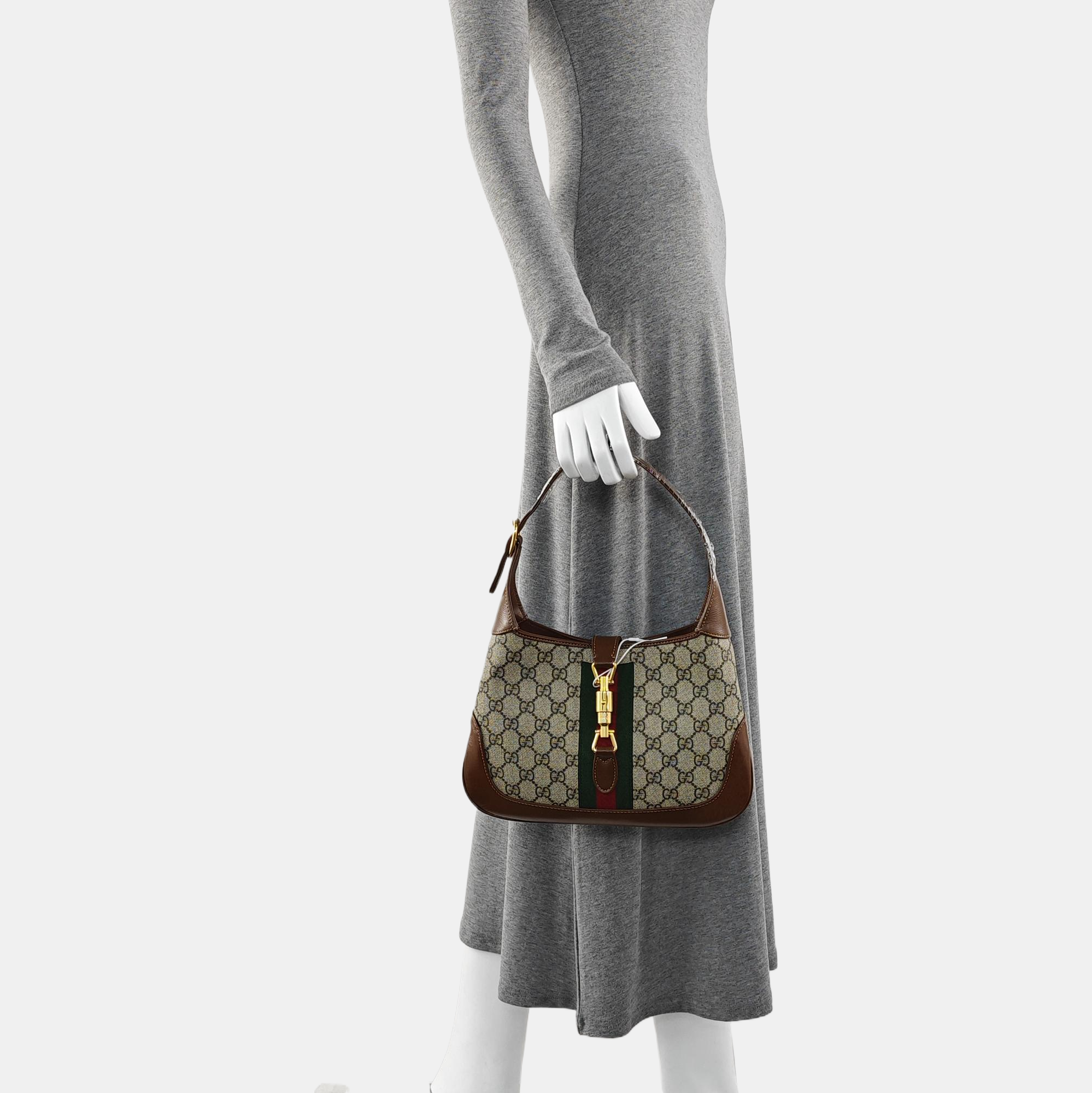 Jackie 1961 Small Monogram Coated Canvas Beige